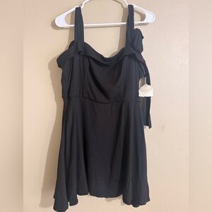 Altar'd State Elegant Black Midi Dress